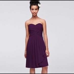 David’s bridal 16 dress eggplant